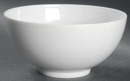 Serving bowl, Large white porcelain bowl, 10 inches